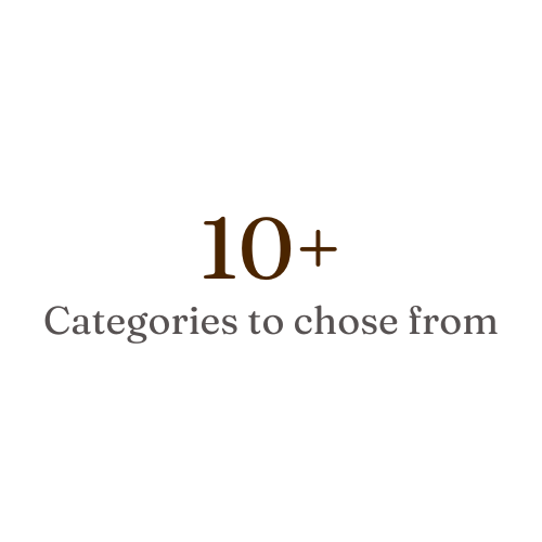 categories to chose from