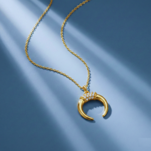 Celestial Moon Necklaces Crystal crescent moon necklace for women celestial jewellery