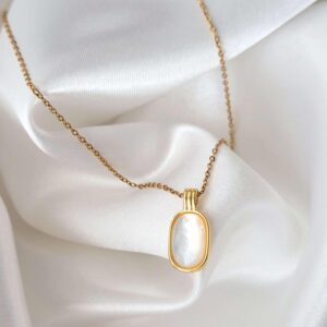 Pearl pendant necklace for women minimal jewellery