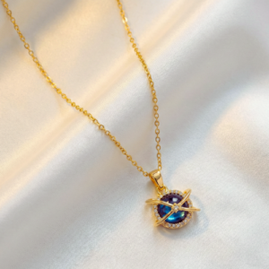 Planet orbit necklace for women floral jewellery