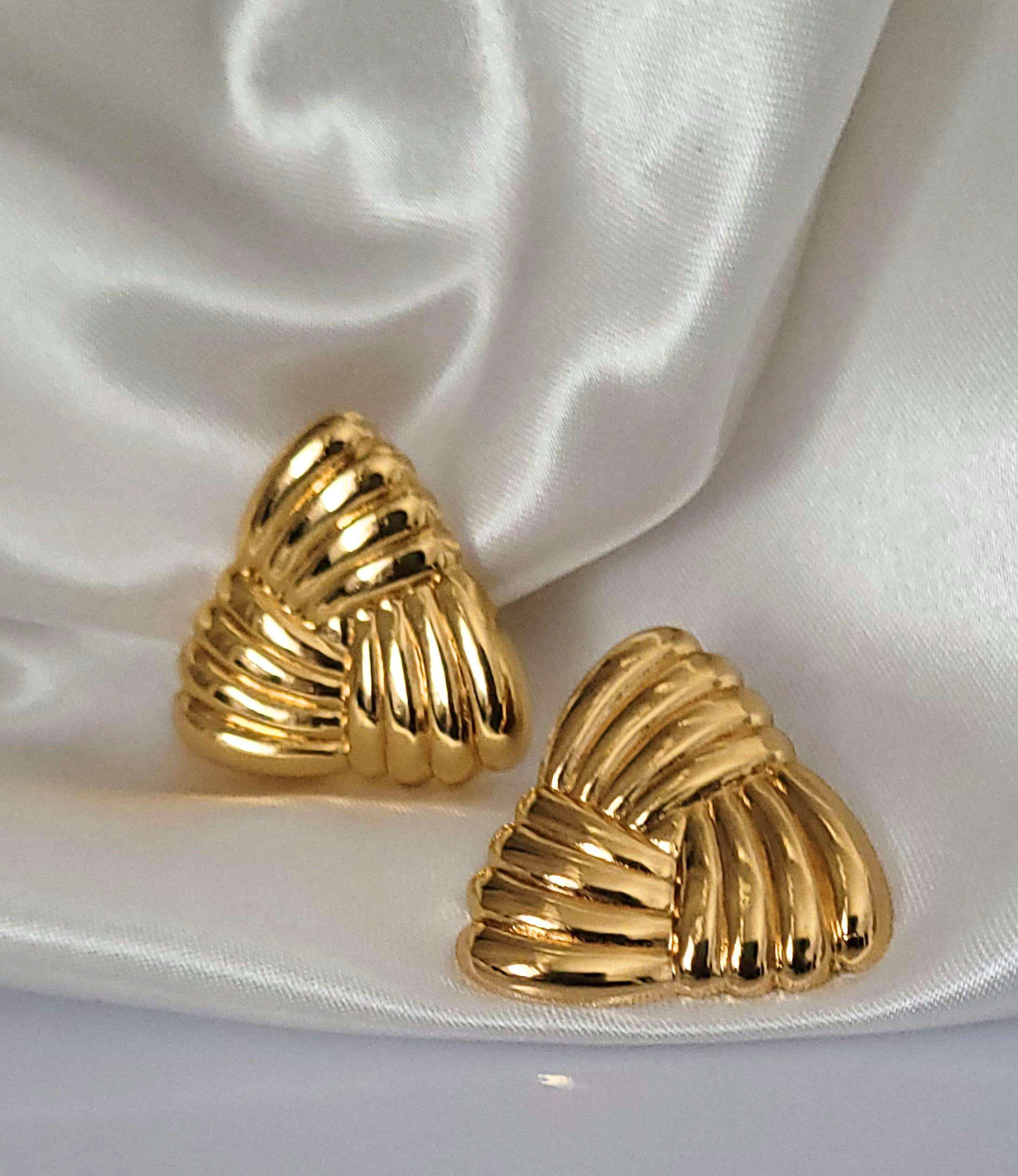 triangle knot stud earrings triangle knot stud earrings